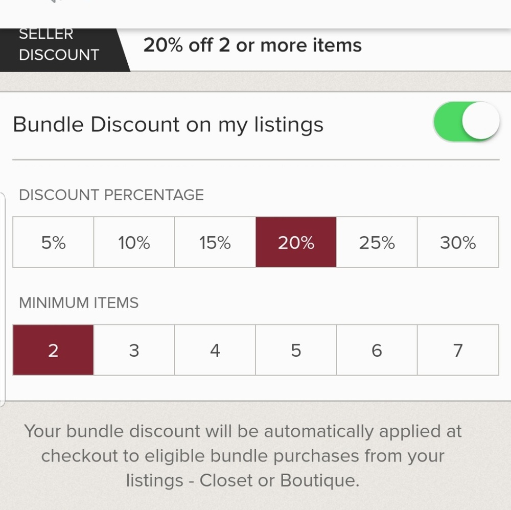 Todays deal 20% off bundle of 2 or more